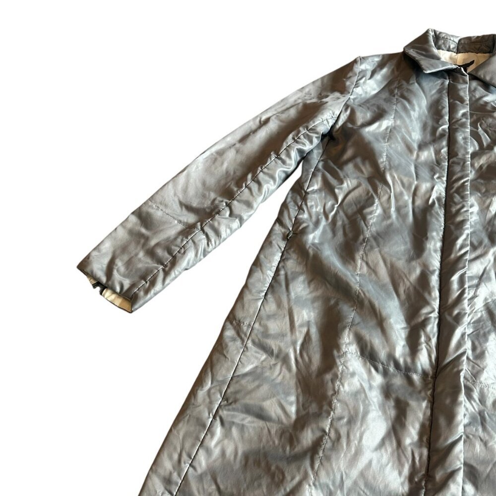 Zara Basic Zip-Down Jacket Coat Dark Grey Casual … - image 5